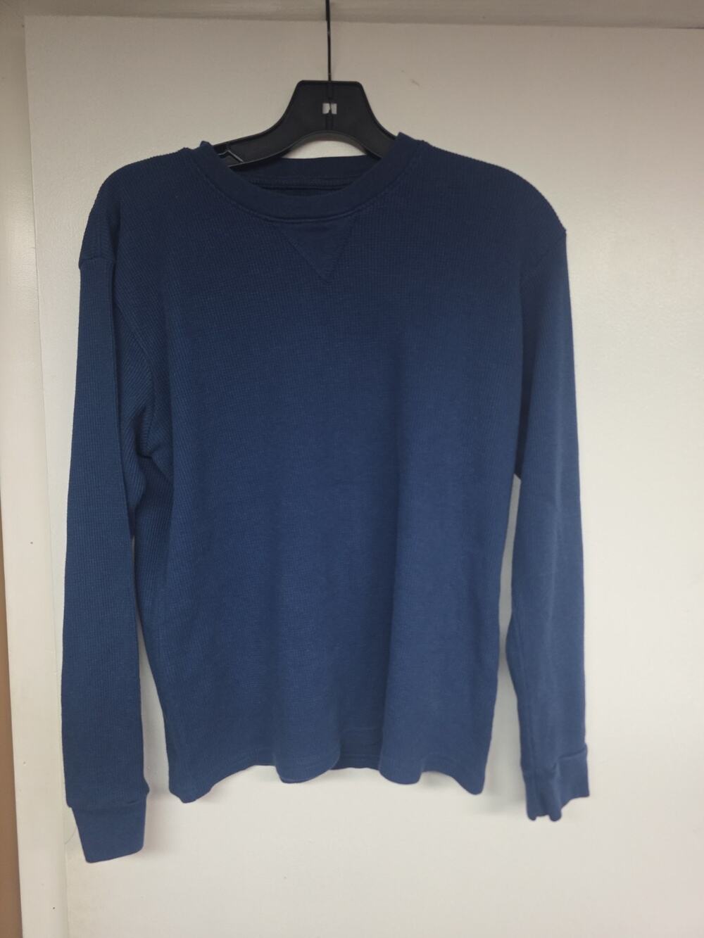Big Ball Sports Thermal Mens M Waffle Shirt Blue Long Sleeve VINTAGE